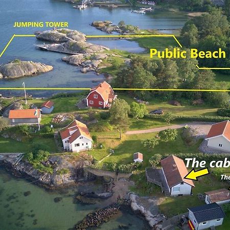 Cabin At The Sea Close To Public Beach With A Jumpingtower Hoviksnas Eksteriør bilde